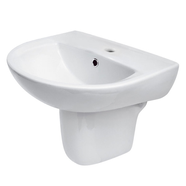 Nuie 55cm Semi Pedestal Sink Wayfair.co.uk
